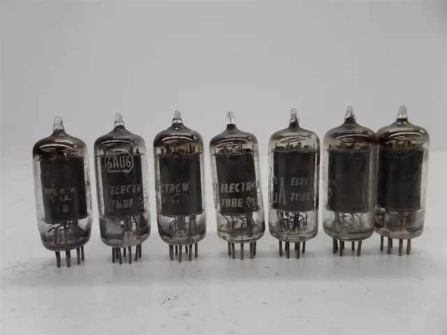 Lot Of 7 RCA 6AU6 Electron Tubes