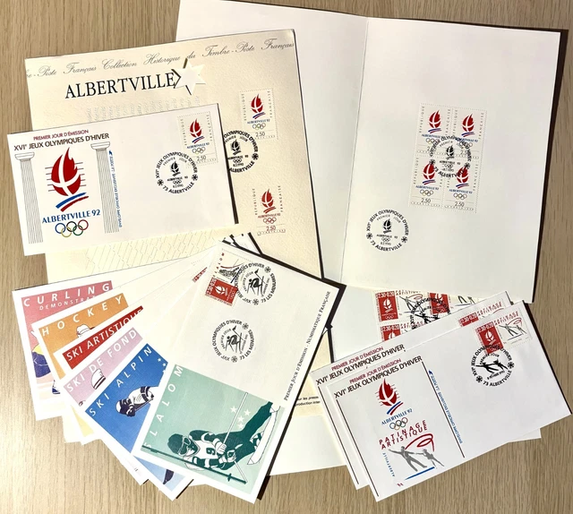 ENVELOPPE JEUX Olympiques Albertville 1992 - Garmisch 1936 EUR 12,00 - FR