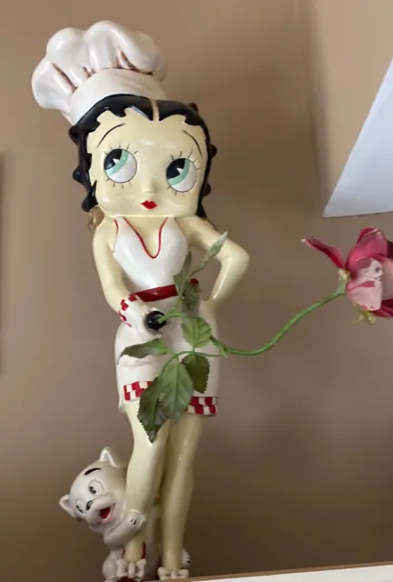 Betty Boop 3 ft tall waitress statue Rare