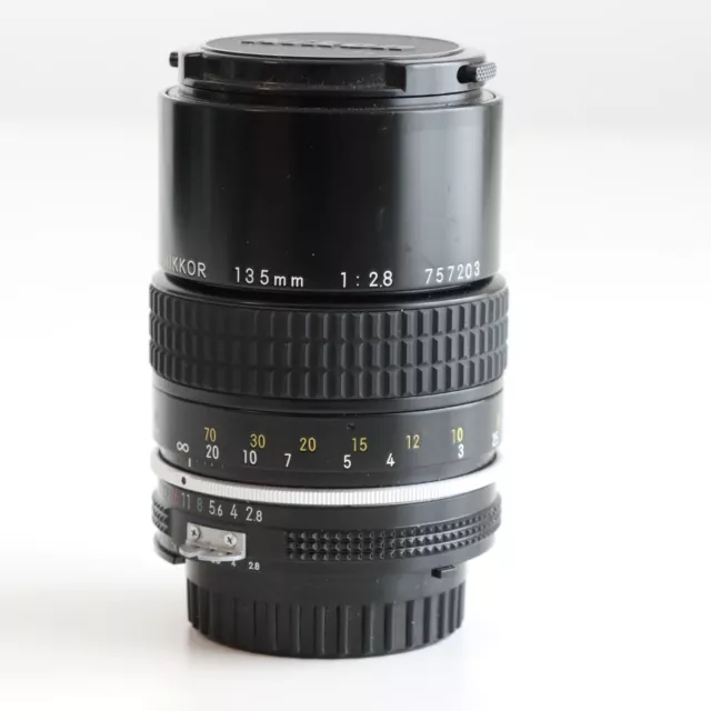 Nikon Nikkor 135mm F2.8 Manual Focus Telephoto Prime Lens, 'K Type'