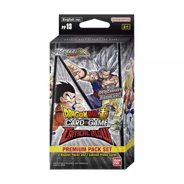 Dragon Ball Super Card Game Critical Blow Premium Pack Set PP13 : Zenkai-Series