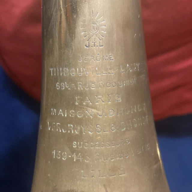 Clairon Militaire C2 Jerome Thibouville-Lamy - Trompette De Cavalerie Cuivre - France
