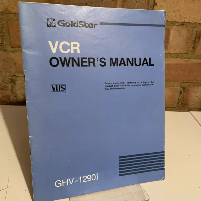 GOLDSTAR GHV-1290I VHS videocassetta videoregistratore manuale del proprietario