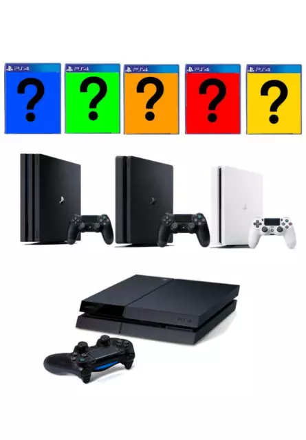 Sony Playstation 4 Konsole zur Auswahl PS4 PRO, Slim 500GB  1TB Auswahl 5 Spiele