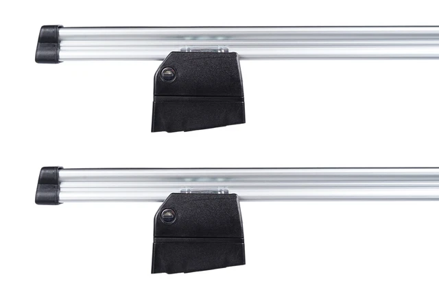 Barre portatutto trasversali per VW Caddy - Alluminio, Nero/Grigio, 2021+ Guide rialzate - Italia