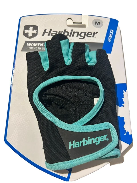 NEW Harbinger 161 Women's Power Weightlifting Gloves Fitness - Black Size Medium