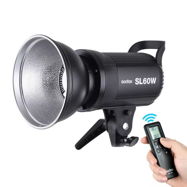 DE Godox SL-60W 60w 5600K LED Licht Fotolampe Bowens LED Video Licht für Studio 2