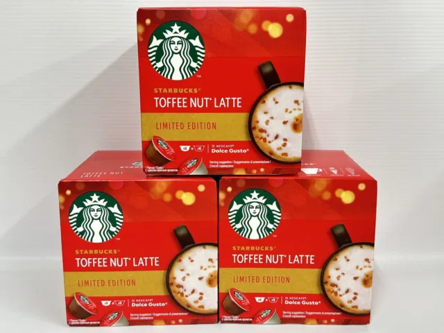 Nescafe Dolce Gusto Starbucks Toffee Nut Latte 36 Capsules | 18 Drink Servings