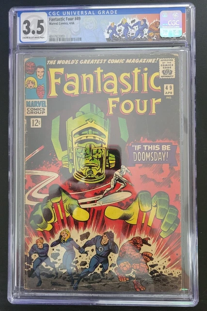Fantastic Four #49 CGC 3.5 1st Full Galactus 1st Silver Surfer On Cover