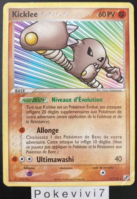 Carte Pokemon KICKLEE 25/115 Rare Bloc EX Forces Cachées FR OCCASION