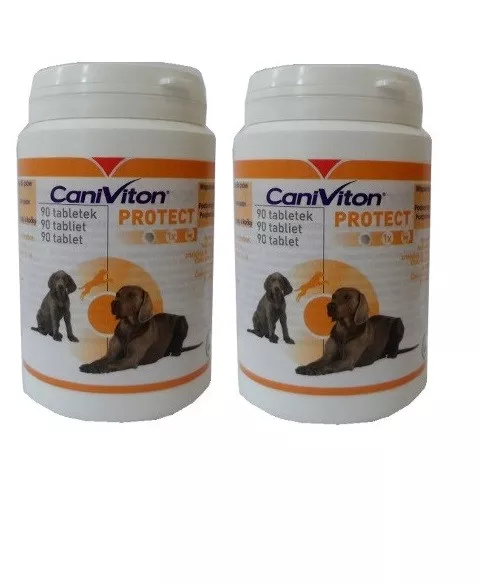 2x90 Tabletten Vetoquinol CANIVITON PROTECT  für Hunde und Katzen