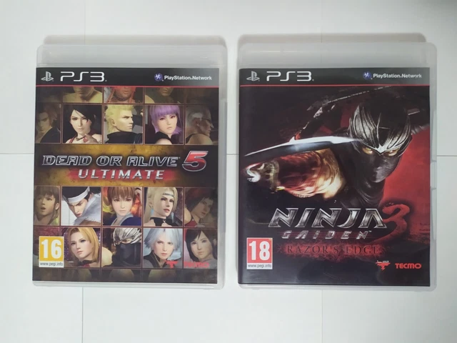 Dead or Alive 5 Ultimate & Ninja Gaiden 3 Razor's Edge PS3 Sony PlayStation RARE
