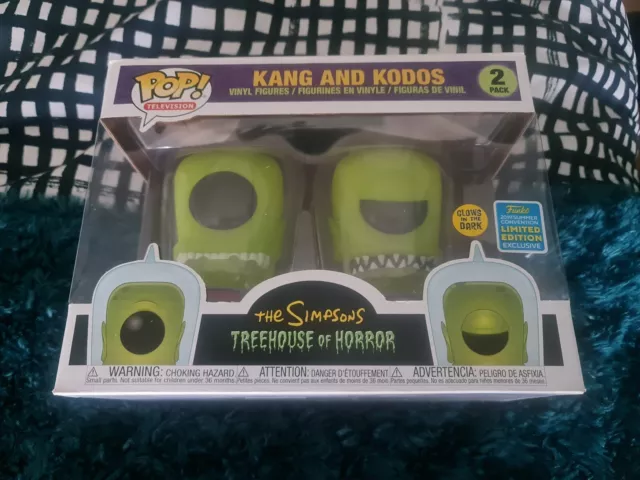 Kang and Kodos Funko Pop! Unopened - GITD 2019 Summer Convention Exclusive!