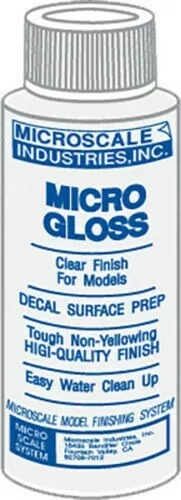 Microscale Model Railroad/Train Decal Micro Coat Gloss Finish 1oz. Bottle MIC/4