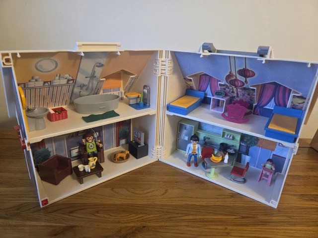 PLAYMOBIL 5167 CASA de Muñecas Moderna para Llevar con Muebles