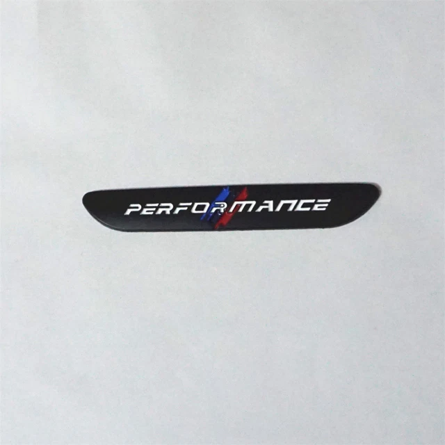 1x Matte Black PERFORMANCE M Metal Badge Sticker Emblem Decal Car Engine Xdrive