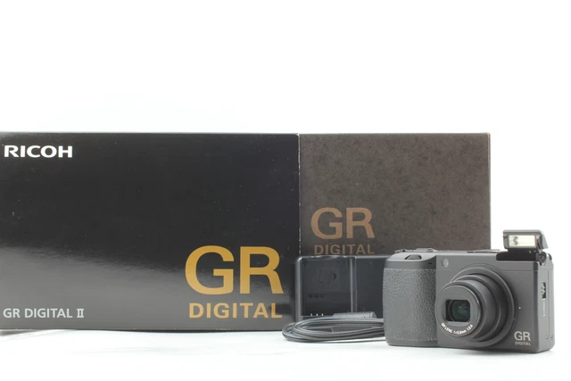 [Near MINT] RICOH GR DIGITAL II 10.1MP Digital Camera Black From JAPAN