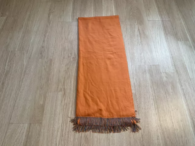 Bajra Pashmina Cashmere Silk Scarf Orange Beads Women’s Size 75 x 29