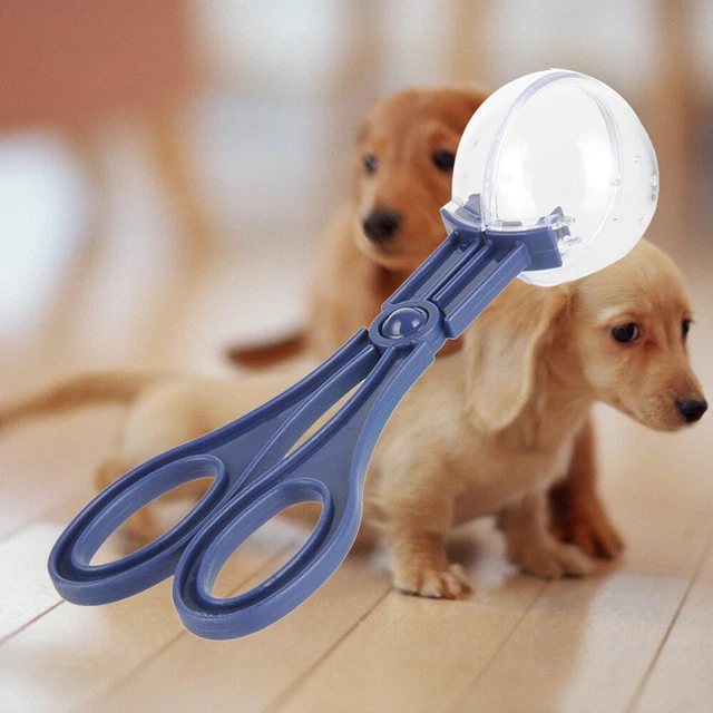 2 piezas abrazadera portátil para pastilla de caca para mascotas perros cachorro gato recolector de residuos interior