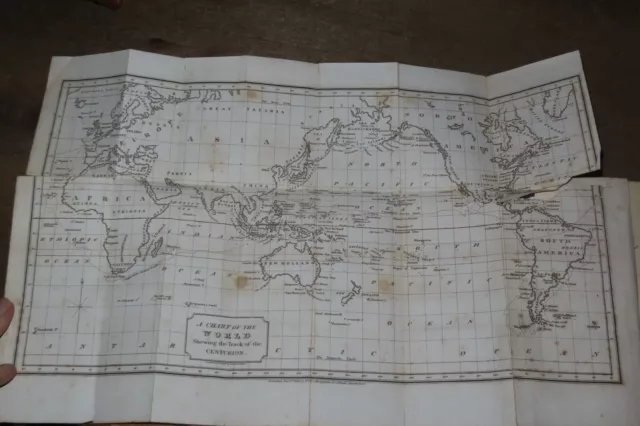 1821 Voyage Round The World In Years 1740-1744 By George Anson In Centurion Map