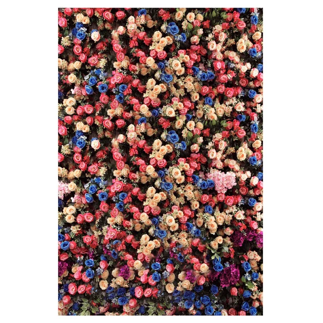 3*5FT COLORFUL ROSE Flower Wall Backdrop Photo Background Wedding Decor