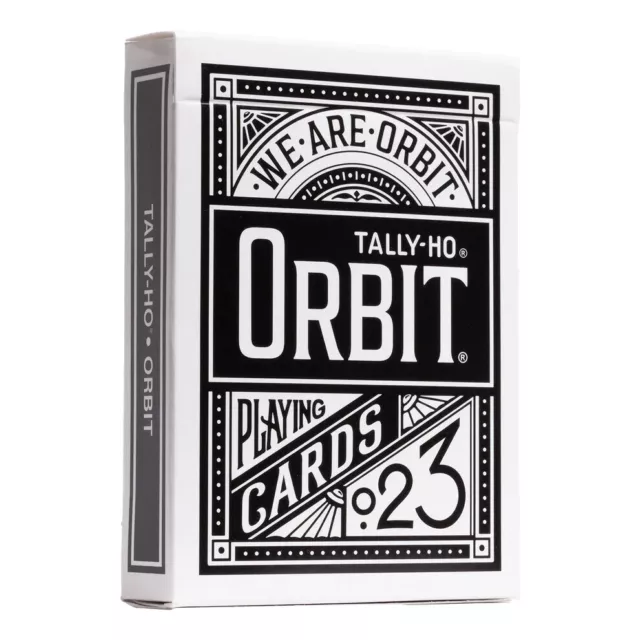 Orbit Tally-Ho Black Edition Playing Card Deck With Cardtopia Seal New/Sealed