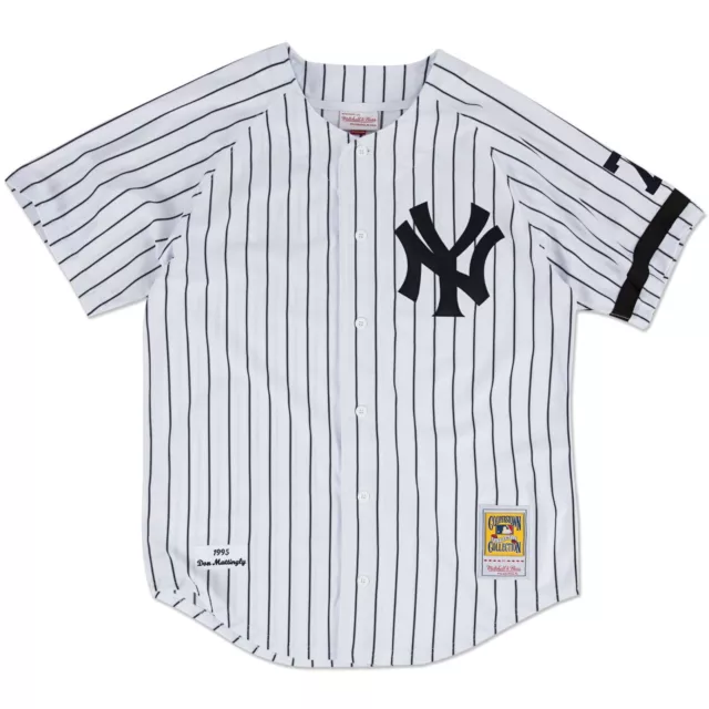 NWT Lou Gehrig 4 Mitchell & Ness Pin Striped New York Yankees 