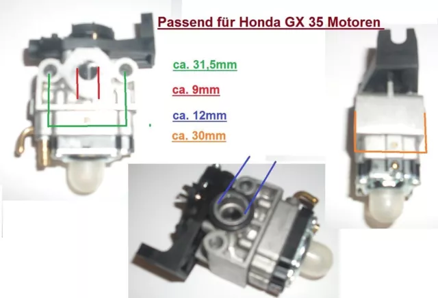 Vergaser GX 35 von  Honda  Motorsensen, Freischneider,  Astsägen, Motorbesen