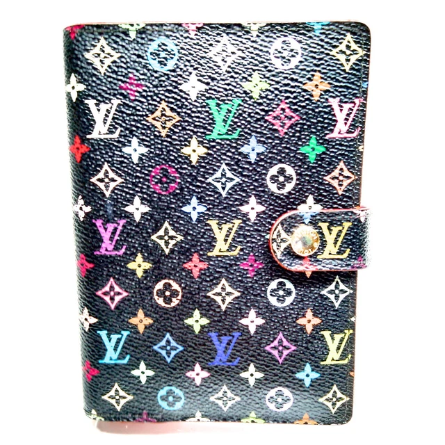 Louis Vuitton LV Diary Cover R20895 Agenda PM Black Monogram MultiColor 3032062