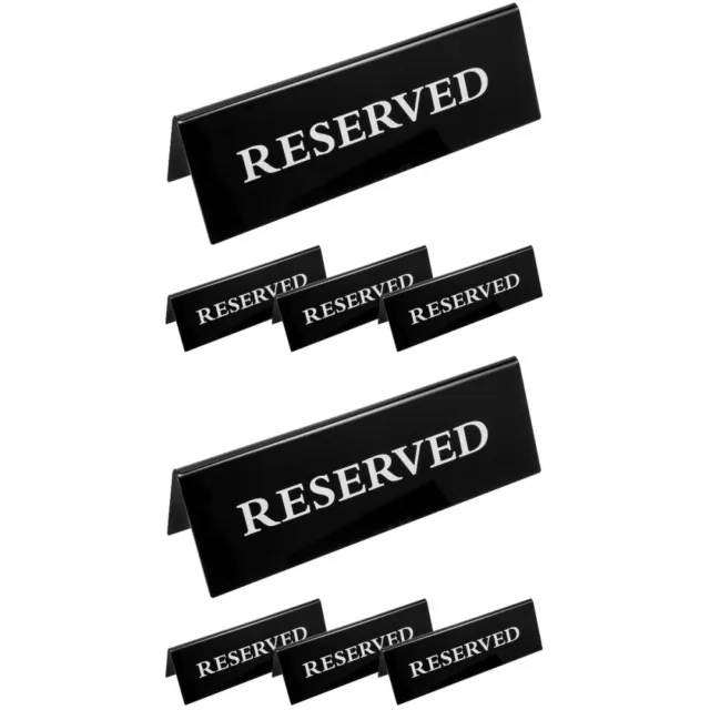 8 Pcs Reserved Seats Sign for Restaurant Acrylic Reserved Sign Board Wedding