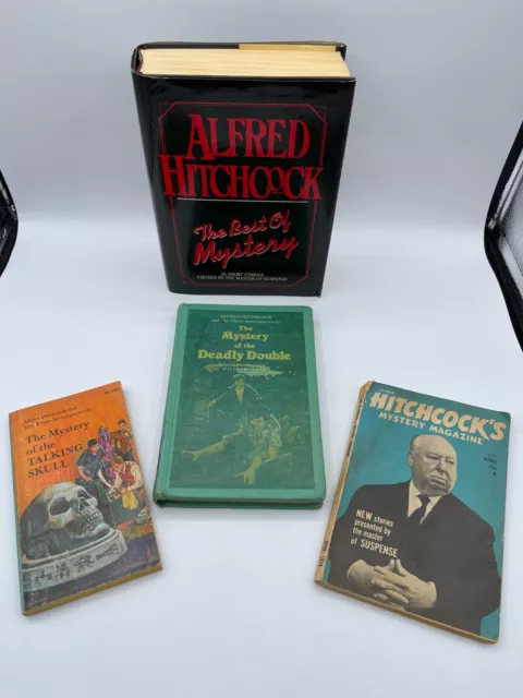 Alfred Hitchcock Book Lot of 4 The Best of Mystery (HC), Mystery Magazine, etc.