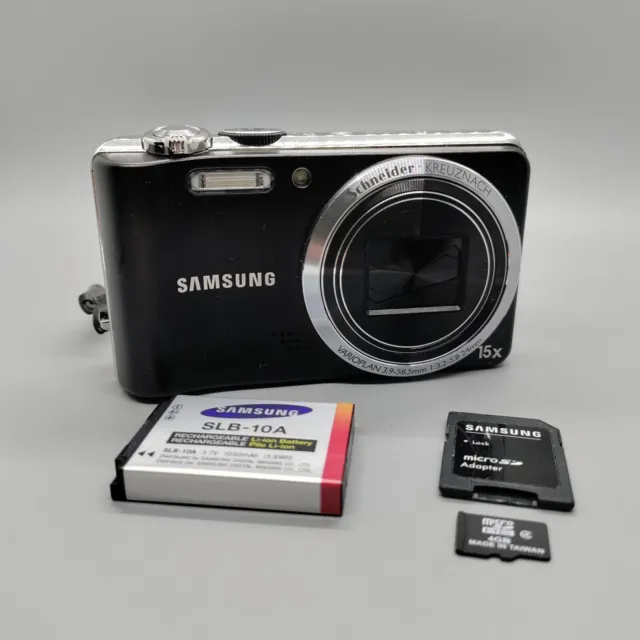 Samsung WB600 12.0MP Compact Digital Camera Black Tested