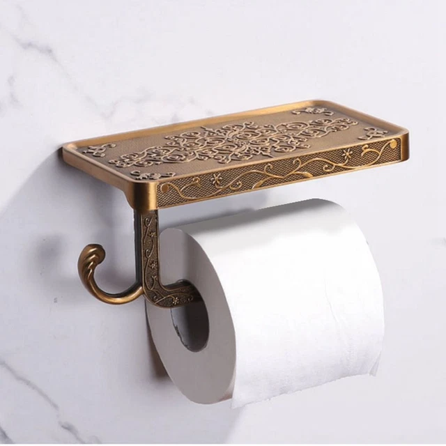 Aluminum Roll Paper Hanger Toilet Paper Holder Mobile Phone Holder Towel Rack