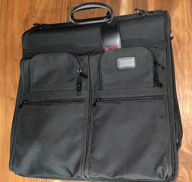 TUMI Black Ballistic Alpha 232D3 Bi-fold Wardrobe Garment Bag Luggage Excellent