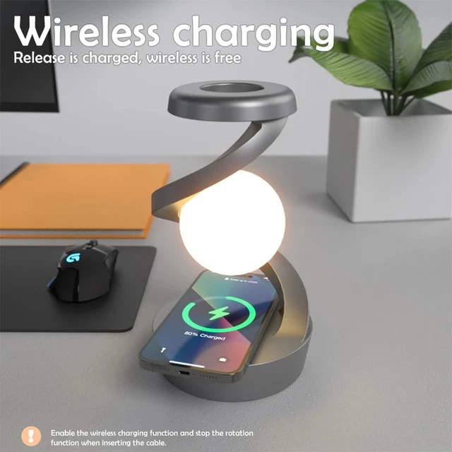 1X(LEVITATING NIGHT LIGHT withWireless forLiving Room White Q3Y7)6920 £ ...