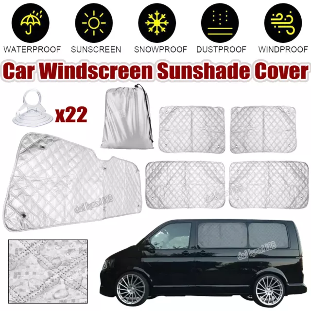CAR WINDSCREEN SHIELD Cover Blackout Ice Snow Sun Shade For VW T5 T6  Transporter £27.29 - PicClick UK