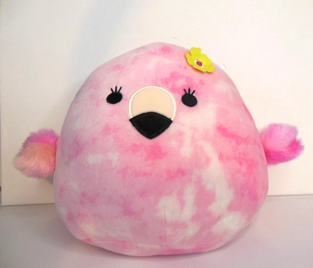 THE ORIGINAL SQUISHMALLOW 8” COOKIE the PINK FLAMINGO Kellytoy Preowned