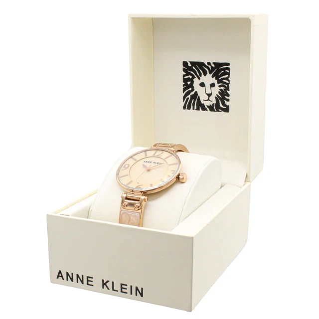 Anne Klein Ladies Watch AK2210 Pink Rose Gold Ladies Watches Stainless Steel NEW
