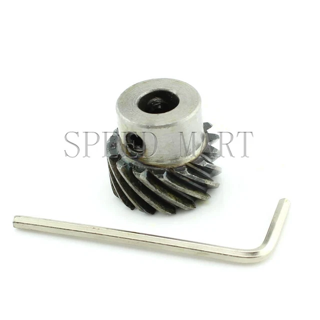 1M-15T Metal Spiral Bevel Wheel Motor Gear Large Torque 90° Gearing Bore 10mm