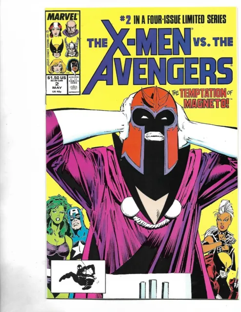 X-Men vs Avengers #2, 1987, 9.2, NM, Stan Lee era classic, copper age