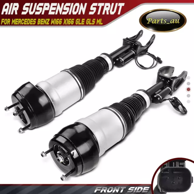 2x Front Air Suspension Strut Shock Absorber for Mercedes Benz W166 X166 GLE ML