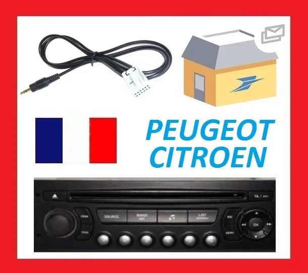Prise jack pour autoradio d'origine Peugeot citroen Citroën rd4
