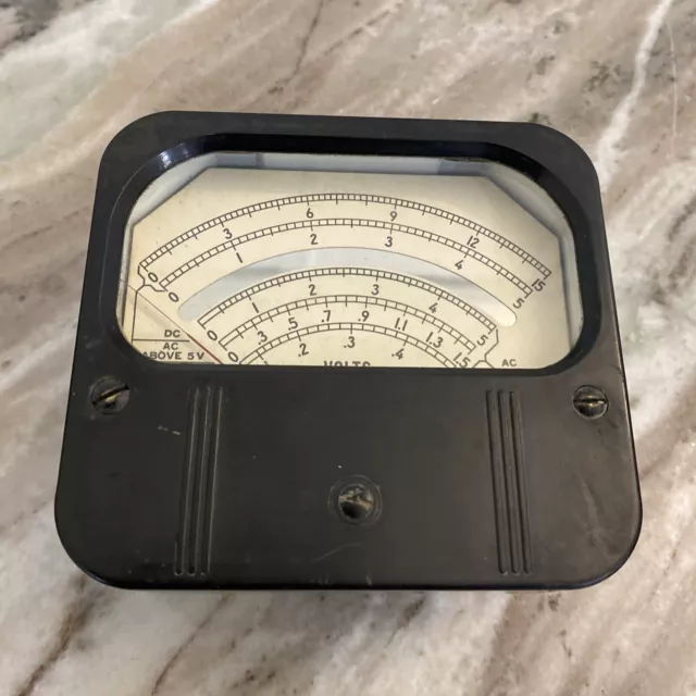 Vintage Weston Electrical Instrument Corp. Model 861 AC DC Voltmeter No. 97759 Vintage Weston Electrical Instrument Corp. Model 861 AC DC Voltmeter No. 97759