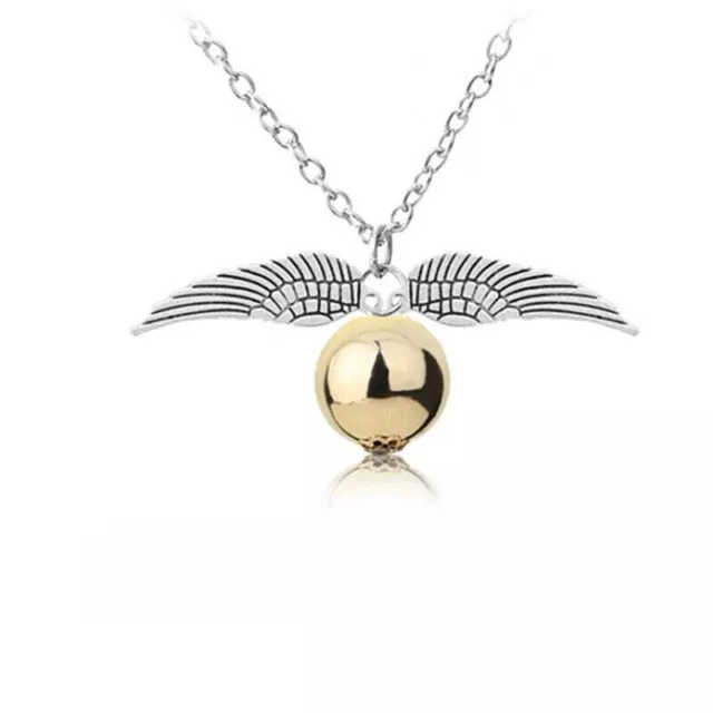 Harry Potter Necklace Golden Snitch Wizardry and Witchraft Jewellery AUS