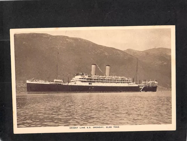 A7367 Transport Orient line SS Oronsay Passenger Ship vintage postcard