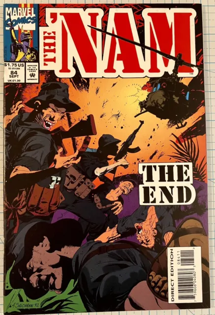 The 'Nam #84 High Grade NM Alberto Saichann Cover 1993 Marvel Comics Final Issue