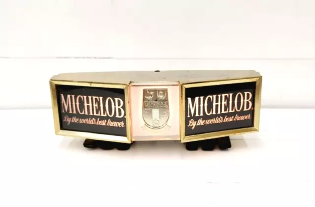 Vintage Michelob Beer Lighted Advertising Countertop Bar Metal & Plastic WORKS