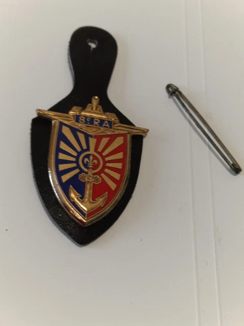 302° Groupe Artillerie insigne ancien émail Drago guilloché ORIGINAL BADGE