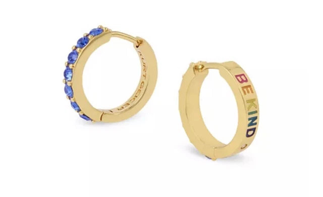 KURT GEIGER LONDON Color Crystal Huggie Hoop Earrings W58