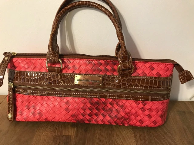 NWOT SAMANTHA BROWN Red Concealed Carry Bag Handbag NEW